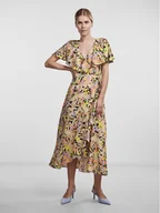 Sukienki - YAS Sukienka codzienna 26029386 Brązowy Regular Fit - miniaturka - grafika 1