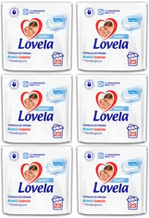 Lovela Baby, Zestaw Hipoalergiczne Kapsułki do Prania dla Dzieci 6 x 23= 138szt - Środki do prania - miniaturka - grafika 1