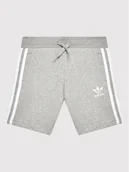 Spodenki damskie - adidas Szorty sportowe adicolor H32343 Szary Regular Fit - miniaturka - grafika 1