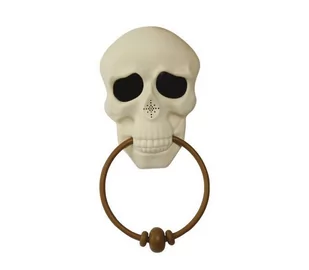 KOŁATKA DO DRZWI CZACHA Z DŹWIĘKIEM 30CM - Halloween - miniaturka - grafika 1
