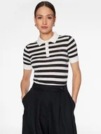 Koszulki i topy damskie - Tommy Hilfiger Polo WW0WW37937 Granatowy Regular Fit - miniaturka - grafika 1