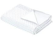 Pościel - Poszewka na kołdrę obciążeniową 100 x 150 cm biała CALLISTO - miniaturka - grafika 1