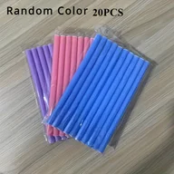 Wałki do włosów - TEMU 20 szt. Zakrzywiane waleciki do kręcenia - Bez ciepła, elastyczne wałki do włosów do samodzielnego stylizowania, odcienie w kolorze, łatwe w - miniaturka - grafika 1