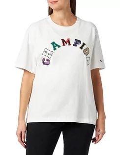 Koszulki i topy damskie - Champion T-Shirt Damski, Biały Brudne College, S - grafika 1