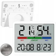 Termometry domowe - Stacja pogody Renew Force Bezprzewodowa data z Czujnikiem Wewnętrznym LCD - miniaturka - grafika 1