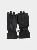 Rękawice narciarskie - 4F Rękawice snowboardowe Thinsulate membrana 10000 męskie - czarne XL - miniaturka - grafika 1