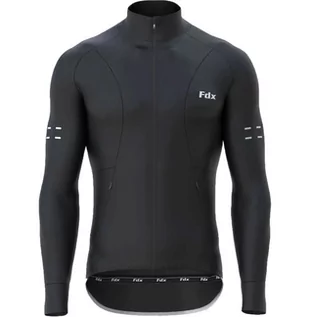 Bluzy na rower - Męska Bluza Rowerowa Fdx Men'S Arch Thermal Roubaix L.S Jersey | Black - Rozmiar Xl - grafika 1