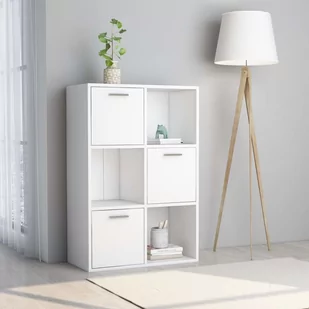 vidaXL vidaXL Szafka, biała, 60x29,5x90 cm, płyta wiórowa - Szafki do salonu - miniaturka - grafika 1