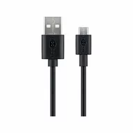 Kable USB - Gembird Kabel USB microUSB 1m czarny 46800 - miniaturka - grafika 1