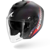 Kaski motocyklowe - Kask Otwarty Shark Jet Carbon Speed-Tech Niebieski/CzerwonyXL - miniaturka - grafika 1