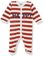 Piżamy chłopięce - Petit Bateau Piżama śpi Dobrze Unisex-Bimbi, Czerwony Stop/Biały Marshmallow, 18 miesi?cy - miniaturka - grafika 1