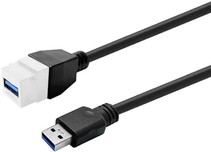 Vivolink Keystone Baltas USB3,0 A-Female to USB3,0 A-Male - Adaptery i przejściówki - miniaturka - grafika 1
