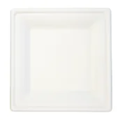 Naczynia i sztućce jednorazowe - Talerz biodegradowalny z trzciny cukrowej 20 cm 6 sztuk - miniaturka - grafika 1