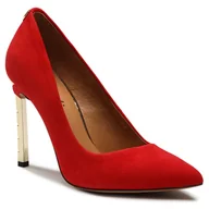 Czółenka - Szpilki 808 - Czerwony Zamsz - R.Polański - miniaturka - grafika 1