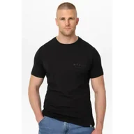 Koszulki sportowe męskie - Pit Bull T-shirt Koszulka Męska Washed USA CAL Black - miniaturka - grafika 1