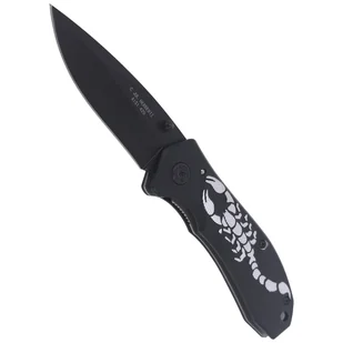 Nóż składany Herbertz CJH Scorpion Black Aluminium, Black Blade (44067 - 217911) - Noże - miniaturka - grafika 4