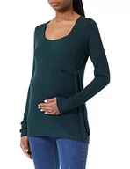 Koszulki i topy damskie - Noppies Maternity Top Seymour Nursing Long Sleeve T-Shirt, Green gables-P982, M - miniaturka - grafika 1