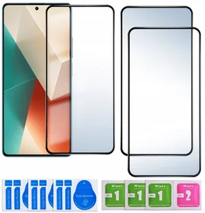 3x SZKŁO HARTOWANE 5D Xiaomi Redmi Note 13 NA CAŁY EKRAN PEŁNE 9H - Szkła hartowane na telefon - miniaturka - grafika 1