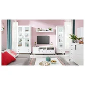 Zestawy mebli dla dzieci - Zestaw Mebli do Salonu A Bergen Meblar Biały, Biały Lux - miniaturka - grafika 1
