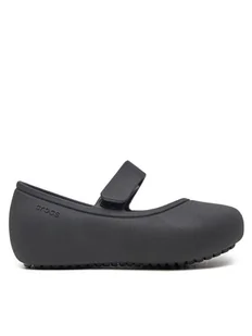 Crocs Baleriny Brooklyn Mary Jane Flat T 209430 Czarny - Buty dla chłopców - miniaturka - grafika 1
