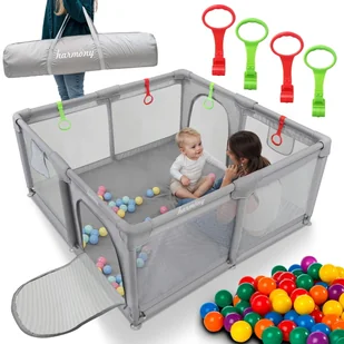 KOJEC DZIECIĘCY 140x140 cm PLAC ZABAW SUCHY BASEN + UCHWYTY I 50 PIŁEK - Łóżeczka i kojce KOJEC DZIECIĘCY 140x140 cm PLAC ZABAW SUCHY BASEN + UCHWYTY I 50 PIŁEK - Łóżeczka i kojce - miniaturka - grafika 1