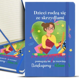 Notes Notatnik A5 Granat Dla Nauczyciela IMIĘ Wz - Notesy i bloczki - miniaturka - grafika 1