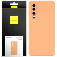 Etui i futerały do telefonów - Spacecase Etui Silicone Case Huawei P30 orange - miniaturka - grafika 1