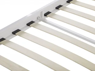 Łóżko metalowe 140 x 200 cm białe MAURS - Łóżka Łóżko metalowe 140 x 200 cm białe MAURS - Łóżka - miniaturka - grafika 7