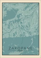 Plakaty - Galeria Plakatu, Plakat, Zakopane mapa vintage, 40x60 cm - miniaturka - grafika 1