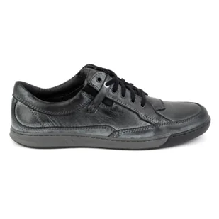Buty męskie skórzane Casual 932K  szare - KOMODO - Półbuty męskie - miniaturka - grafika 1
