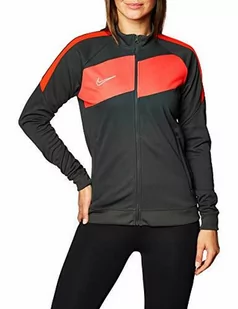 Nike Academy Pro Knit Track damska kurtka treningowa szary antracytowy/jasny karmazynowy/biały M - Kurtki damskie - miniaturka - grafika 1