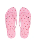 Klapki i japonki damskie - Tommy Hilfiger Japonki Repeat Logo Platform FW0FW09199 Różowy - miniaturka - grafika 1