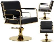 Fotele fryzjerskie - Fotel fryzjerski Zion hydrauliczny obrotowy do salonu fryzjerskiego krzesło fryzjerskie - miniaturka - grafika 1