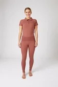 Bryczesy - Horze Legginsy jeździeckie damskie z filtrem UV CIANDRA - light mahogany - miniaturka - grafika 1