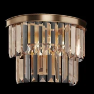 Lampy ścienne - Revero kinkiet 1-punktowy złoty/bursztynowy MOD085WL-01G - miniaturka - grafika 1