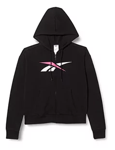 Reebok Męska bluza z kapturem Te Vector Fz - Bluzy męskie - miniaturka - grafika 1