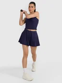 Spódnice - 4F Spódnica tenisowa damska - granatowa L - miniaturka - grafika 1