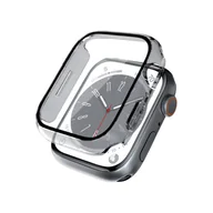 Akcesoria do smartwatchy - Crong Hybrid Watch Case - Etui ze szkłem Apple Watch 44mm (Clear) - miniaturka - grafika 1