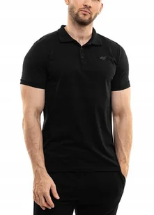 Koszulka Męska 4F T-shirt Bluzka Polówka Sportowa Treningowa Czarna r. S - Koszulki męskie Koszulka Męska 4F T-shirt Bluzka Polówka Sportowa Treningowa Czarna r. S - Koszulki męskie - miniaturka - grafika 1
