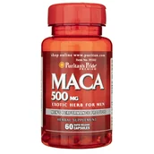 Witaminy i minerały - Puritan's Pride, Maca 500 Mg, Suplement diety, 60 kaps. - miniaturka - grafika 1