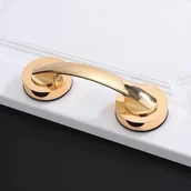 Zawiasy, okucia i inne akcesoria - Klamki do drzwi i okien szklanych, drzwi przesuwne do łazienek, uchwyty do lodówek, uchwyty do pryszniców (złote) - miniaturka - grafika 1