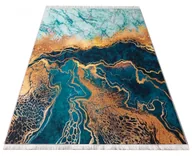 Dywany - Zielony prostokątny dywan z motywem marmuru D3-M48 - miniaturka - grafika 1