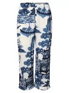 Piżamy damskie - Marie Lund - Damskie spodnie od piżamy, niebieski - miniaturka - grafika 1