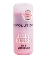 Szminki - Makeup Revolution Jelly Blush Stick Lip And Cheek Stain Pomadka-róż, Peach Orange - miniaturka - grafika 1