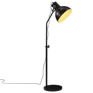 vidaXL Lampa stojąca, 25 W, czarna, 30x30x90-150 cm, E27 - Lampy stojące - miniaturka - grafika 1