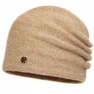 Czapki damskie - Czapka zimowa damska GLORIA Beż - miniaturka - grafika 1