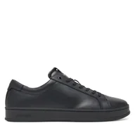 Sneakersy męskie - Sneakersy Calvin Klein Low Top Lace Up Lth HM0HM01971 Czarny - miniaturka - grafika 1