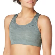 Biustonosze - Nike Damski biustonosz Swoosh bez podkładki sportowy, Dym szary/czyste/(czarny), XS BV3630-084-X-Small - miniaturka - grafika 1