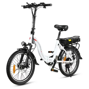 Samebike JG20 Biały - Rowery elektryczne - miniaturka - grafika 4