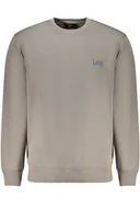 Bluzy męskie - SZARY MĘSKA BLUZA BEZ ZAMKU LEE - miniaturka - grafika 1